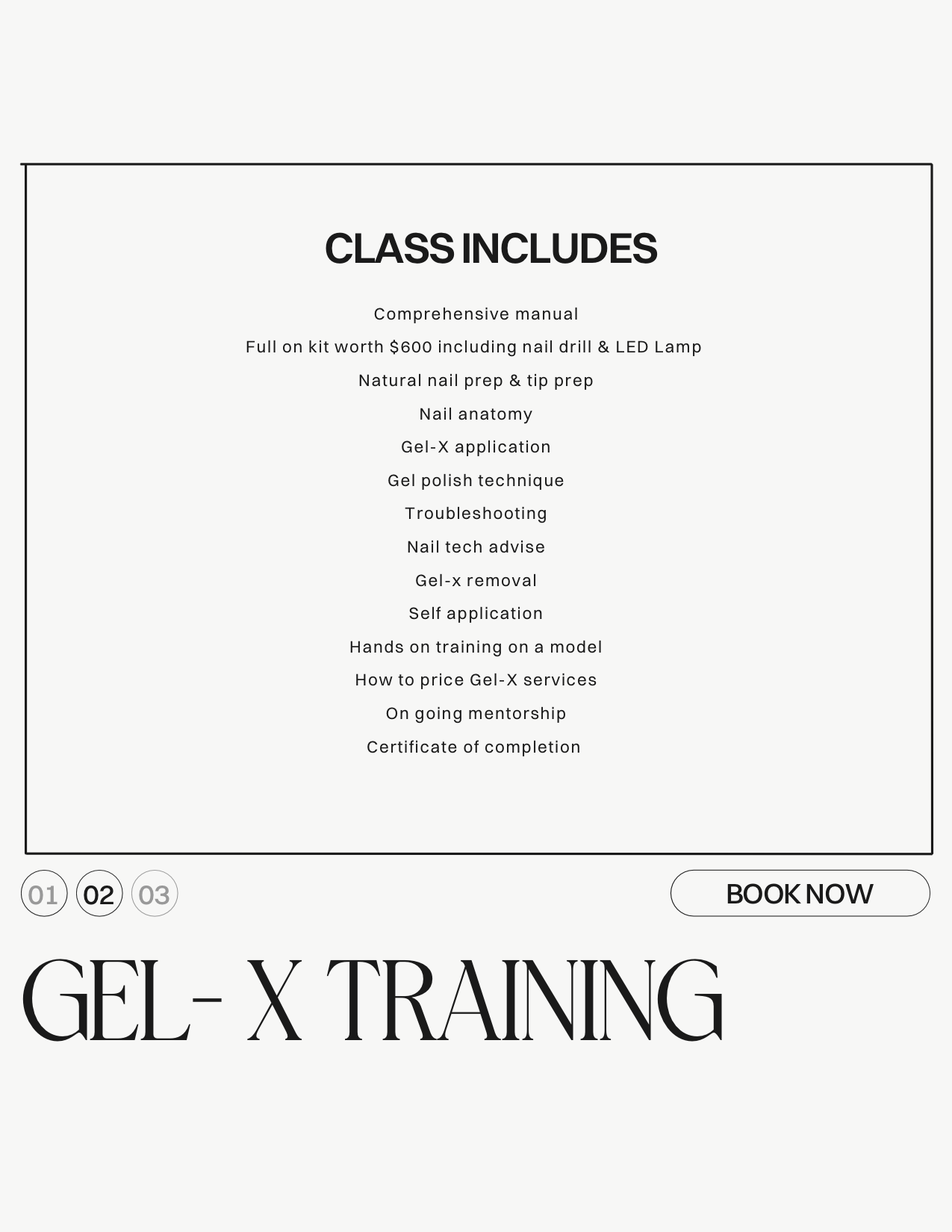Date: 06/20/2026 In-Person Gel-x Training with Full Kit