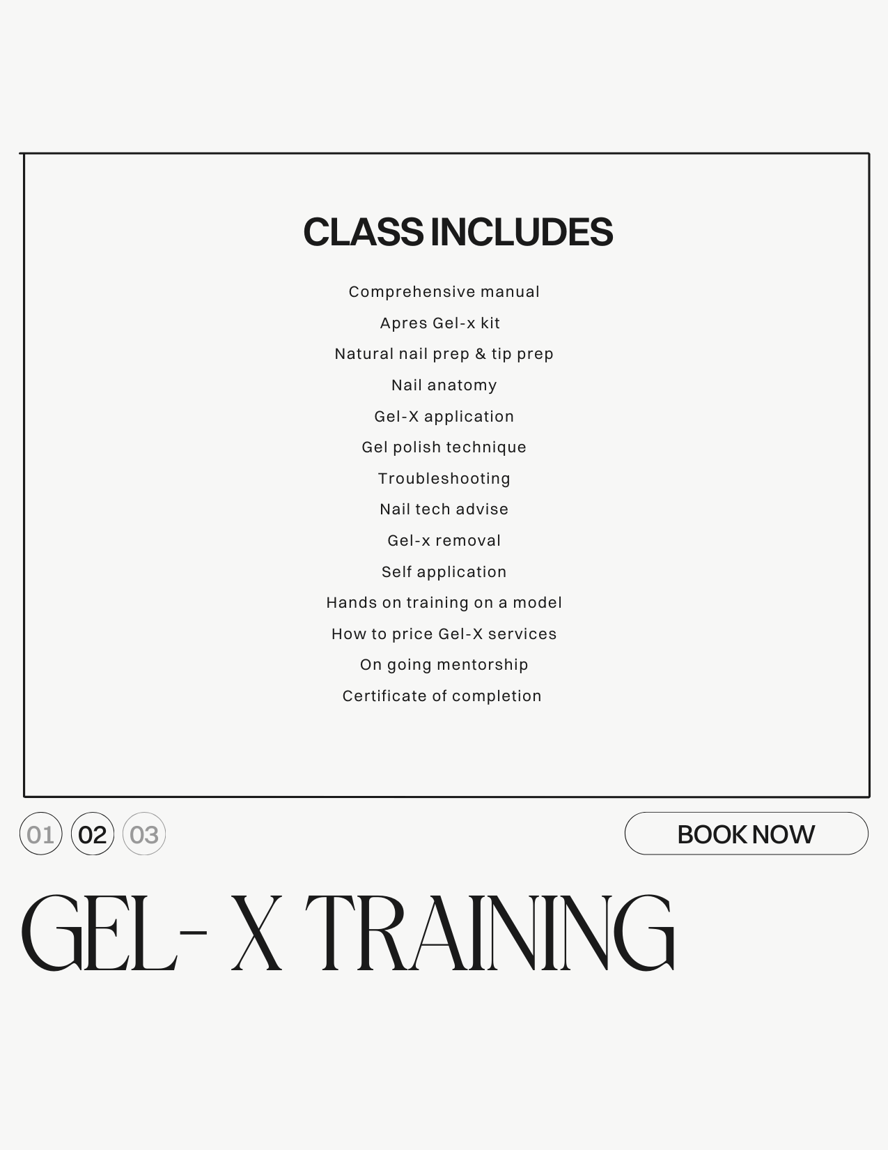 Date: 06/20/2026 In-Person Gel-x Training NO KIT